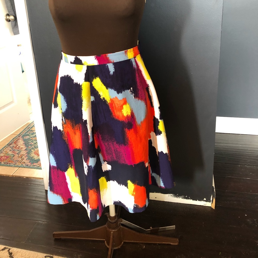 Ava & Viv Colorful A-lone skirt. Size 14W